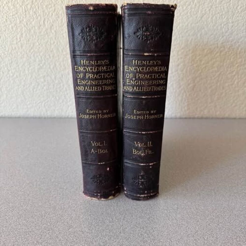 Henley’s Encyclopaedia of Practical Engineering – Vol. I & III (1906) Antique
